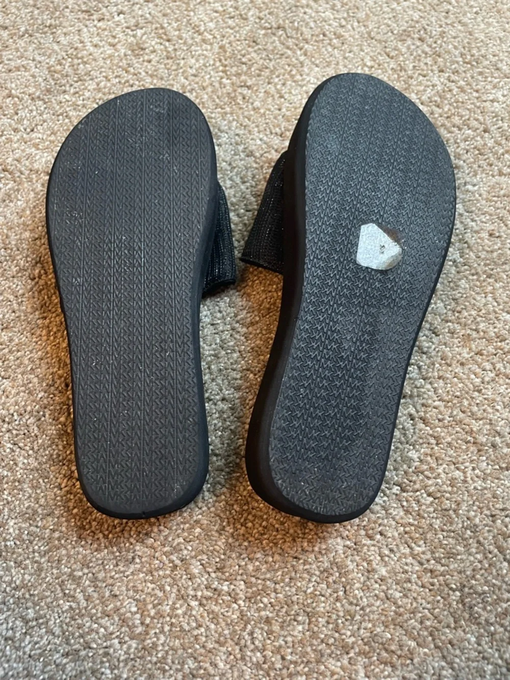 Michael Kors Black Slip-On MK Logo Slides Sporty Size 10M Lightweight - Picture 9 of 9